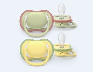 Philips Avent - Ultra air soother, 18m+, light green/yellow / Baby and Children