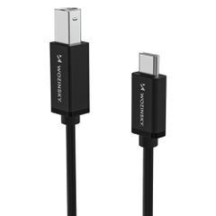 Wozinsky WKDDY1S USB-B - USB-C Cable 1m - Black-thumb-2