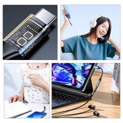 Wozinsky WACM-01 USB-C Adapter - 3.5mm Mini Jack - Black-thumb-1
