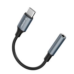 Wozinsky WACM-01 USB-C Adapter - 3.5mm Mini Jack - Black-thumb-2