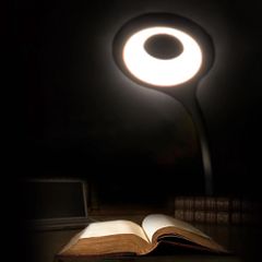 Mini Wozinsky Wireless LED Reading Lamp with Clip + USB-C Cable - Black-thumb-3