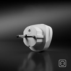 Adapter from Shucko/DE wall plug to Universal plug-thumb-4