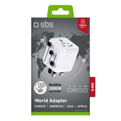 SBS TEADAPTUNI universal travel adapter - white-thumb-1