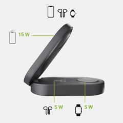 Foldable 3in1 wireless stand, QI2 and MFI-thumb-3