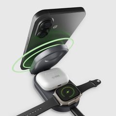 Foldable 3in1 wireless stand, QI2 and MFI-thumb-4