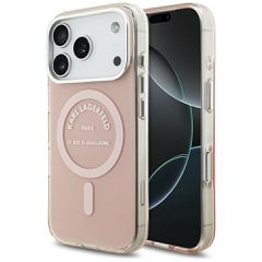 Karl Lagerfeld IML Karl RSG Logo MagSafe Case for iPhone 17 Pro - Pink