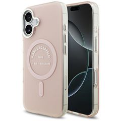 Karl Lagerfeld IML Karl RSG Logo MagSafe Case for iPhone 17 - Pink