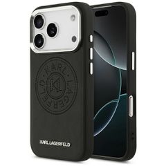 Karl Lagerfeld Point & Metal Logo MagSafe Case for iPhone 17 Pro - Black