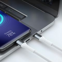 3mk Hyper Cable 3mk Hyper Cable N-SERIES USB-C / USB-C 1m 20V/3A 60W / white-thumb-3