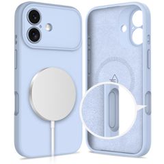 Tech-Protect Silicone MagSafe Case for iPhone 17 - Blue-thumb-1