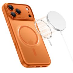 Tech-Protect Magpeak Magsafe CC Case for iPhone 17 Pro Max - Matte Orange-thumb-2