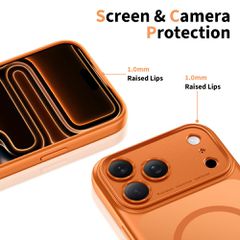 Tech-Protect Magpeak Magsafe CC Case for iPhone 17 Pro Max - Matte Orange-thumb-3