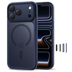 Tech-Protect Magpeak Magsafe CC Case for iPhone 17 Pro - Matte Navy Blue-thumb-1