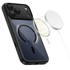 Tech-Protect Magpeak Magsafe CC Case for iPhone 17 Pro Max - Clear Black-thumb-2