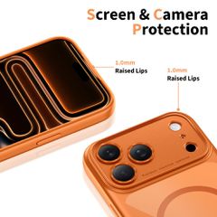 Tech-Protect Magpeak Magsafe CC Case for iPhone 17 Pro - Transparent Orange-thumb-3