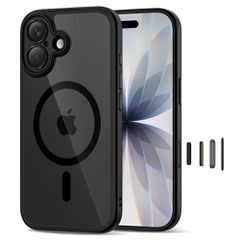 Tech-Protect Magpeak Magsafe CC Case for iPhone 17 - Clear Black-thumb-1