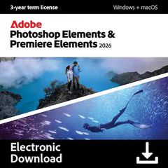 Adobe Photoshop & Premiere Elements 2026 for Windows/MAC - 3 Years - Multilingual - Ηλεκτρονική Άδεια