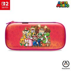 PowerA - Slim Case for Nintendo Switch 2 - Mario and Friends, Officially Licensed, Protective Case, Holds 10 Game Cards / Nintendo Switch 2