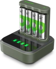 GP - ReCyko Everyday Battery Charger, B441 (USB) + Dock D451, incl. 4 x AA 2100 mAh Batteries / Electronics