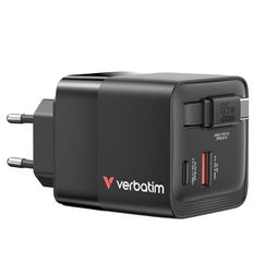 Verbatim - 65W 2 Port with Retractable Cable / Electronics