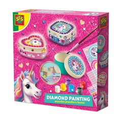 SES Creative - Diamond Painting Unicorn Jewellery Boxes - (S14138) / Toys