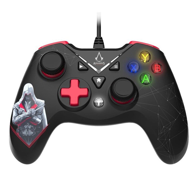 Freaks And Geeks - Assassins Creed - Wired Controller 3M Cable - PC (Black and Red) / PC