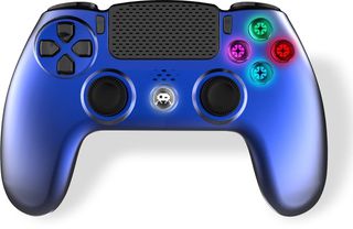 Freaks And Geeks - Wireless Controller 3,5 mm jack slot - PS4 (Metal Blue) / PlayStation 4