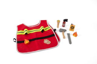Dantoy - Firefighter pay set in wood, 10 psc (5715) / Toys