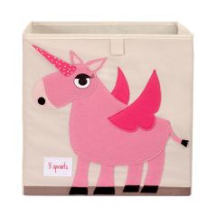 3 Sprouts - Storage Box - Pink Unicorn / Baby and Children