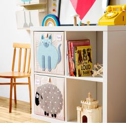 3 Sprouts - Storage Box - Black & White Panda-thumb-1