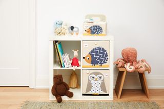 3 Sprouts - Storage Box - Gray hedgehog-thumb-1