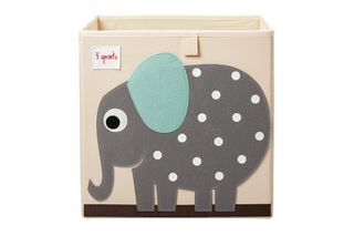 3 Sprouts - Storage Box - Gray Elephant / Baby and Children