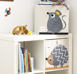 3 Sprouts - Storage Box - Gray Mouse-thumb-3