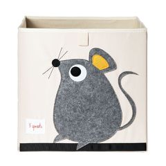 3 Sprouts - Storage Box - Gray Mouse / Baby and Children