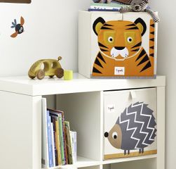 3 Sprouts - Storage Box - Orange Tiger-thumb-1