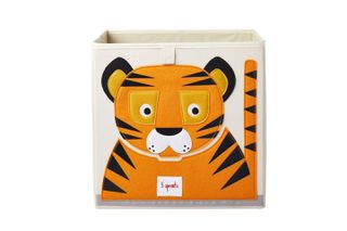 3 Sprouts - Storage Box - Orange Tiger / Baby and Children