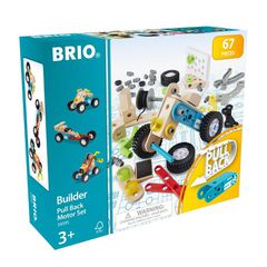 BRIO - Builder Pull back motor set - 67 pieces (34595)-thumb-3