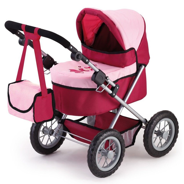 Bayer - Dolls Pram - Trendy - Red