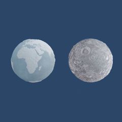 Winkee - Ice Cube Tray - Globe and Moon-thumb-2
