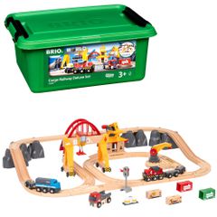 BRIO - Cargo Railway Deluxe Set in Tub (33097) / Toys