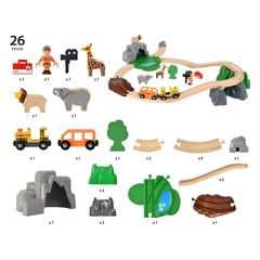 BRIO - Safari Adventure Train Set (33960)-thumb-3
