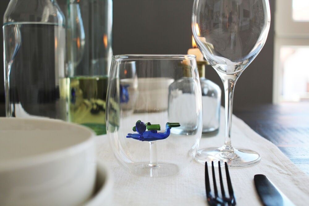 Winkee - Drinking Glasses - Handmade Scuba Diver / Gadgets