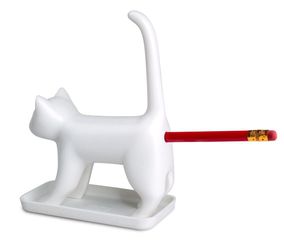 Winkee - Pencil sharpener - Sharp end Cat with sound - White / Gadgets-thumb-3