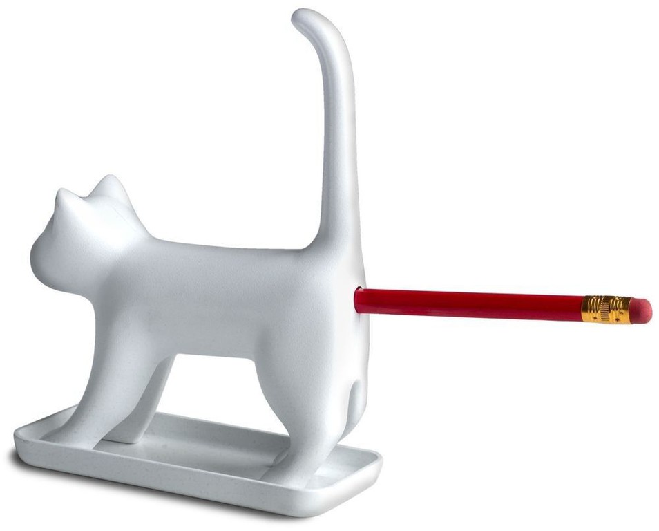 Winkee - Pencil sharpener - Sharp end Cat with sound - White / Gadgets