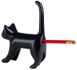 Winkee - Pencil sharpener - Sharp end Cat Black with sound - Black-thumb-3