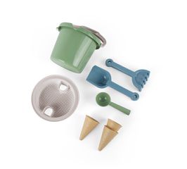 Dantoy - Bucket set w. Ice cream cones - Green (4800) / Toys