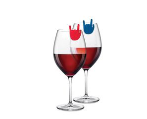 Winkee - Drinks Markers - Rock Hand Glass Marker - Set of 8 / Gadgets