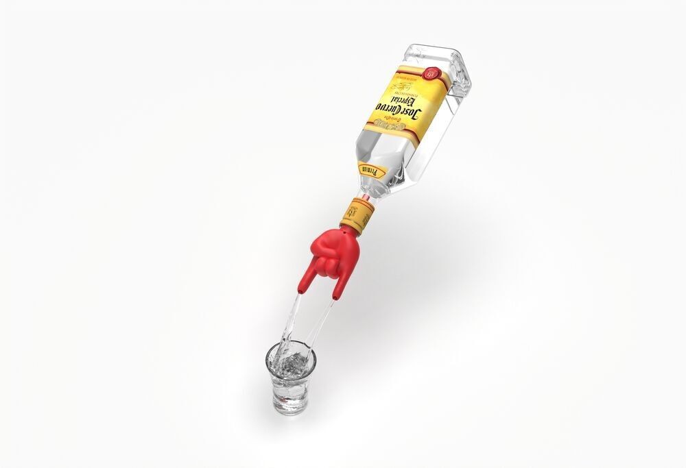 Winkee - Rock Hand Bottle Pourer