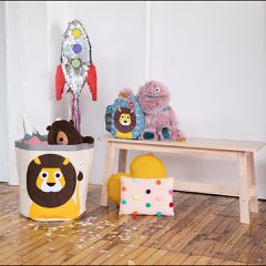 3 Sprouts - Storage Bin - Yellow Lion-thumb-4