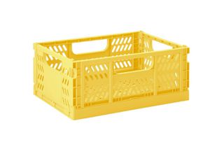 3 Sprouts - Modern Folding Crate Medium Yellow / Baby and Children